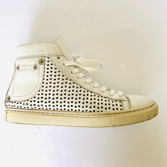 Diesel leather high top sneakers. - Picture 4 of 8